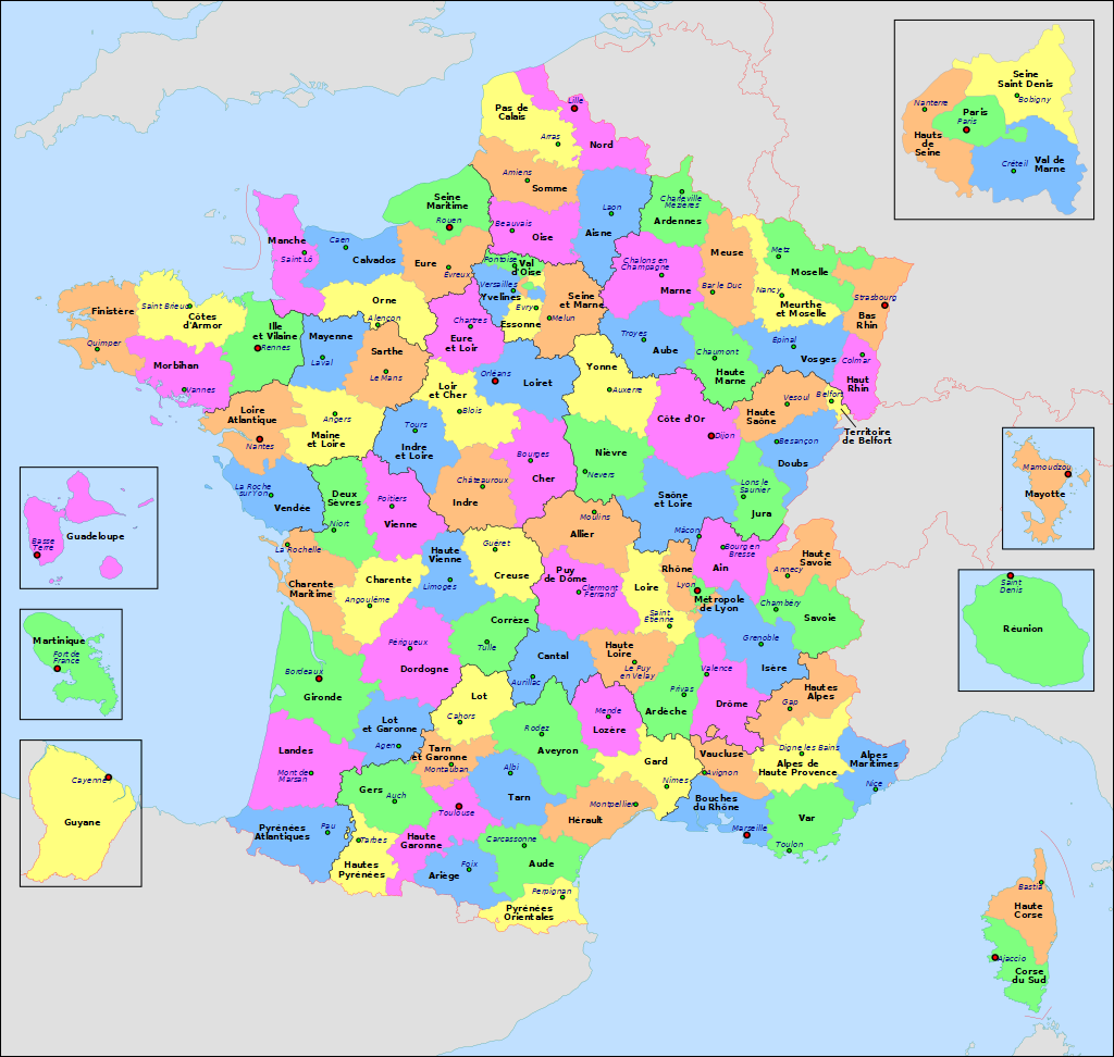 D&eacute;partements